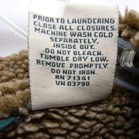 LL Bean Womens Jacket Coat Faux Suede Sherpa Lined Brown Pockets Warm Medium - Picture 3 of 13